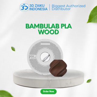 Bambulab PLA Wood Real Wood Texture Matte Finish 3D Printer Filament 1 KG with RFID